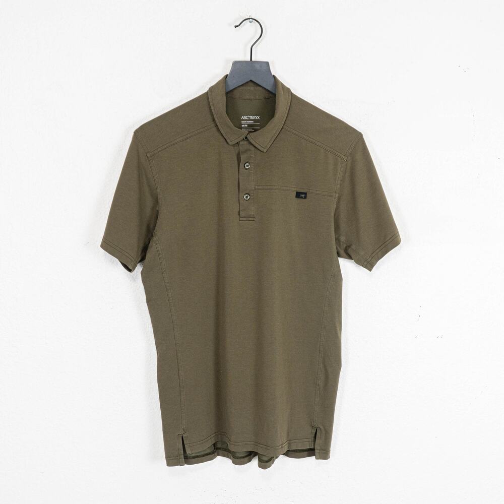 Arc'Teryx Men's Captive SS Polo Shirt Olive Size Medium